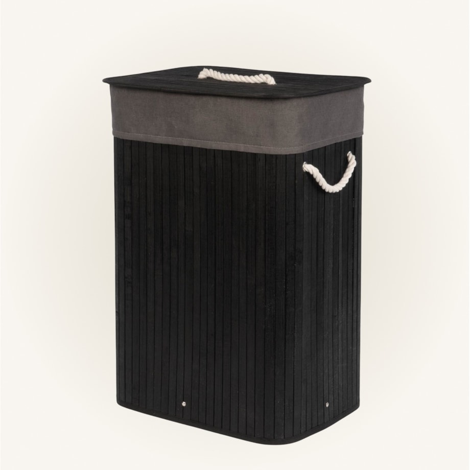 Kosz na pranie 60x42x32 cm 80 litrów LAVAGG czarny