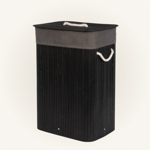 Kosz na pranie 60x42x32 cm 80 litrów LAVAGG czarny