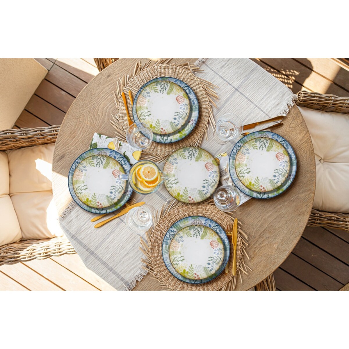 Talerz płytki 27 cm Daisy Watercolor LU56 (9144)