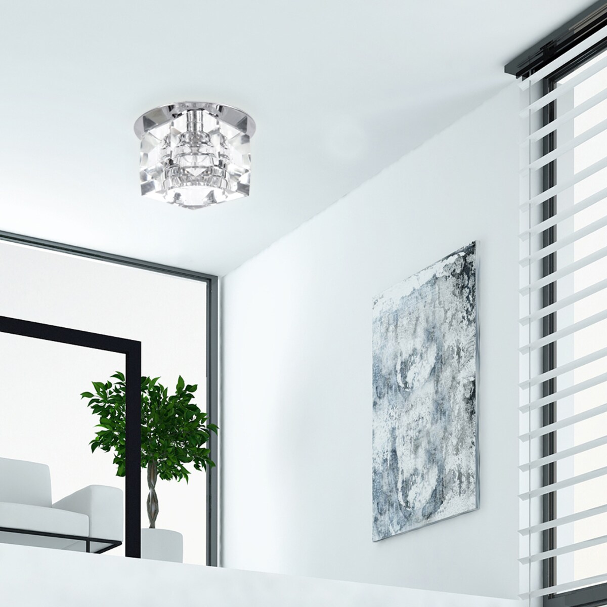 Zestaw Oczek Sufitowych BRITOP Lighting 5xG4 LED 2,3W z zasilaczem, Transparentne Szkło, Polski Producent 5 szt.
