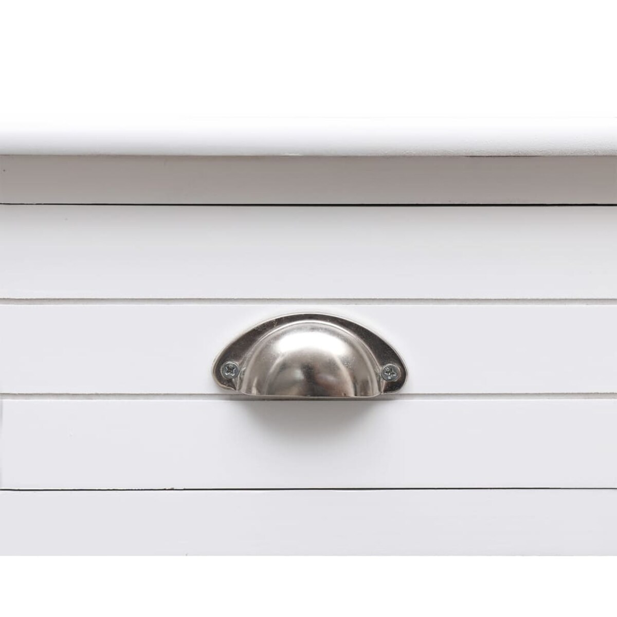 vidaXL Biurko, białe, 108x45x76 cm, lite drewno paulowni