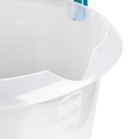 Wiadro z miarką i Dziubkiem Wylewką mika 5 l Przezroczyste z Uchwytem