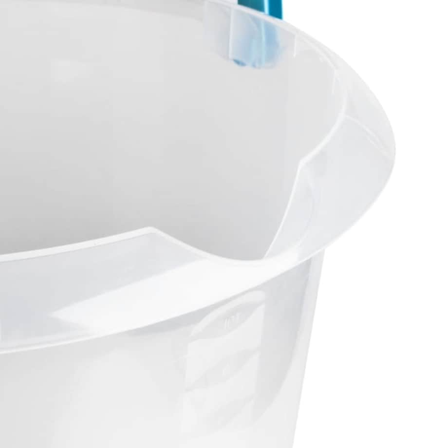 Wiadro z miarką i Dziubkiem Wylewką mika 5 l Przezroczyste z Uchwytem