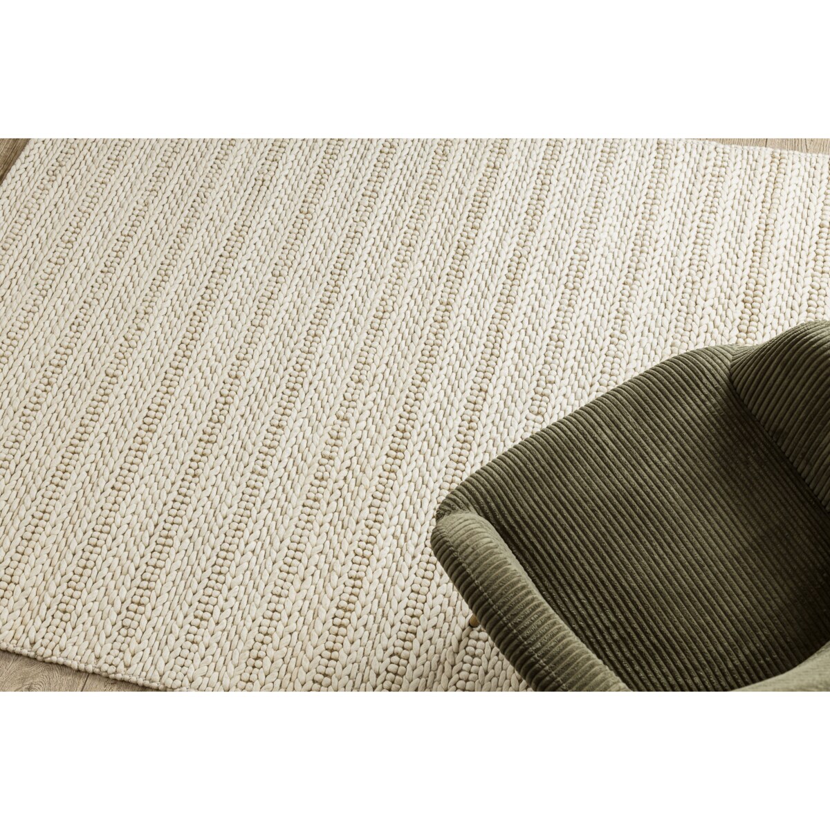 Dywan wełniany TAHAR 99002B krem - RĘCZNIE 120x180 cm