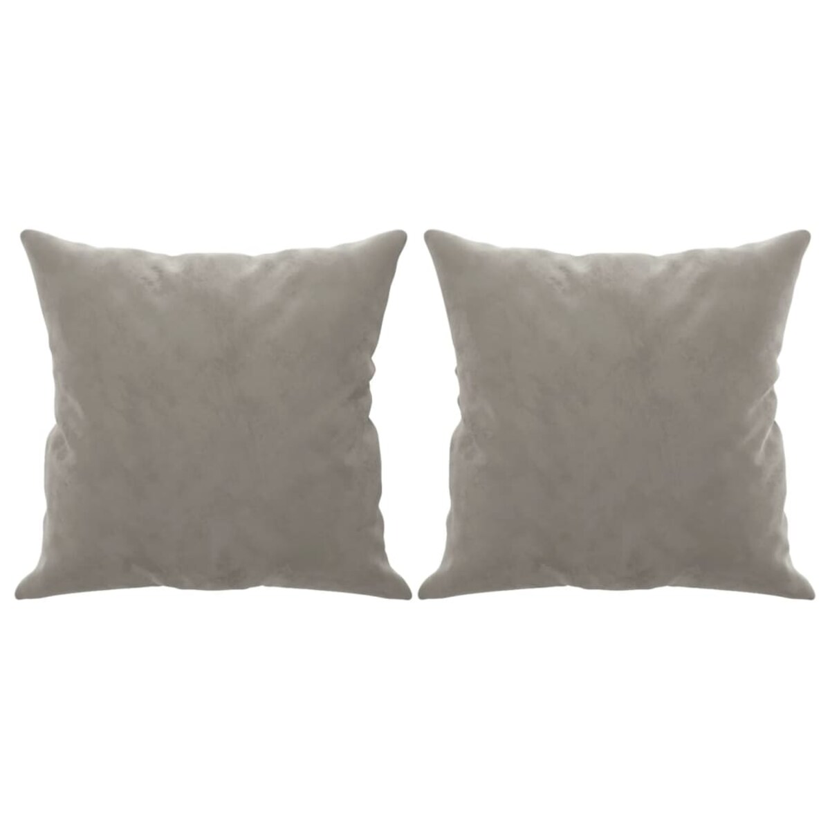 vidaXL 2-osobowa sofa z poduszkami, jasnoszara, 120 cm, aksamit