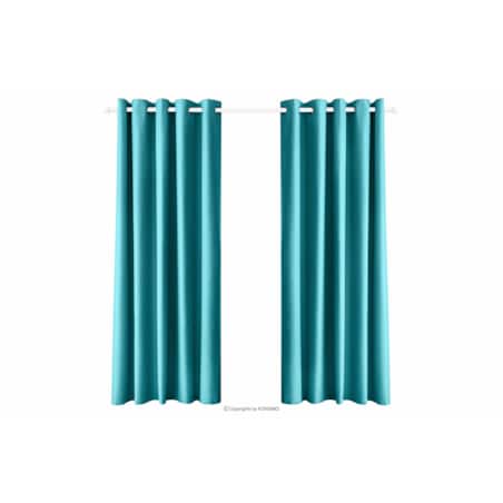 Konsimo LUTES Zasłona, turkusowy