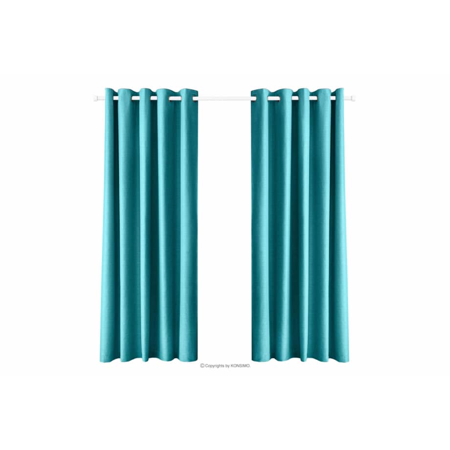 Konsimo LUTES Zasłona, turkusowy