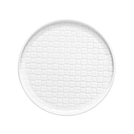 Talerz płytki okrągły 20 cm Marrakesz biały LB16 (000T)