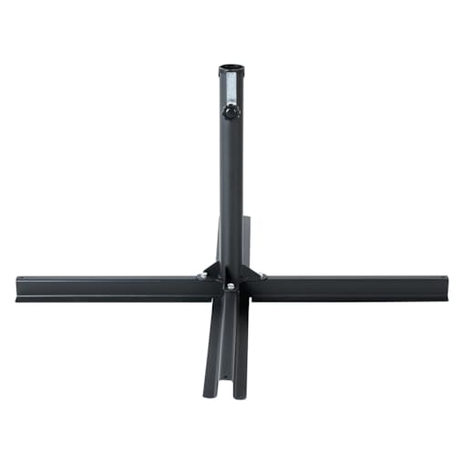 Metalowy stojak pod parasol ogrodowy czarny VICCHIO