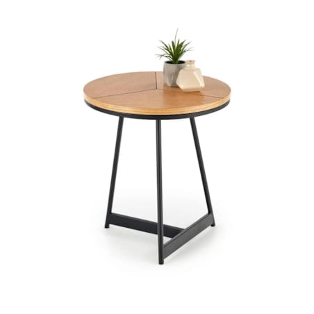 Stolik kawowy KARIDA S 45x45 dąb/czarny