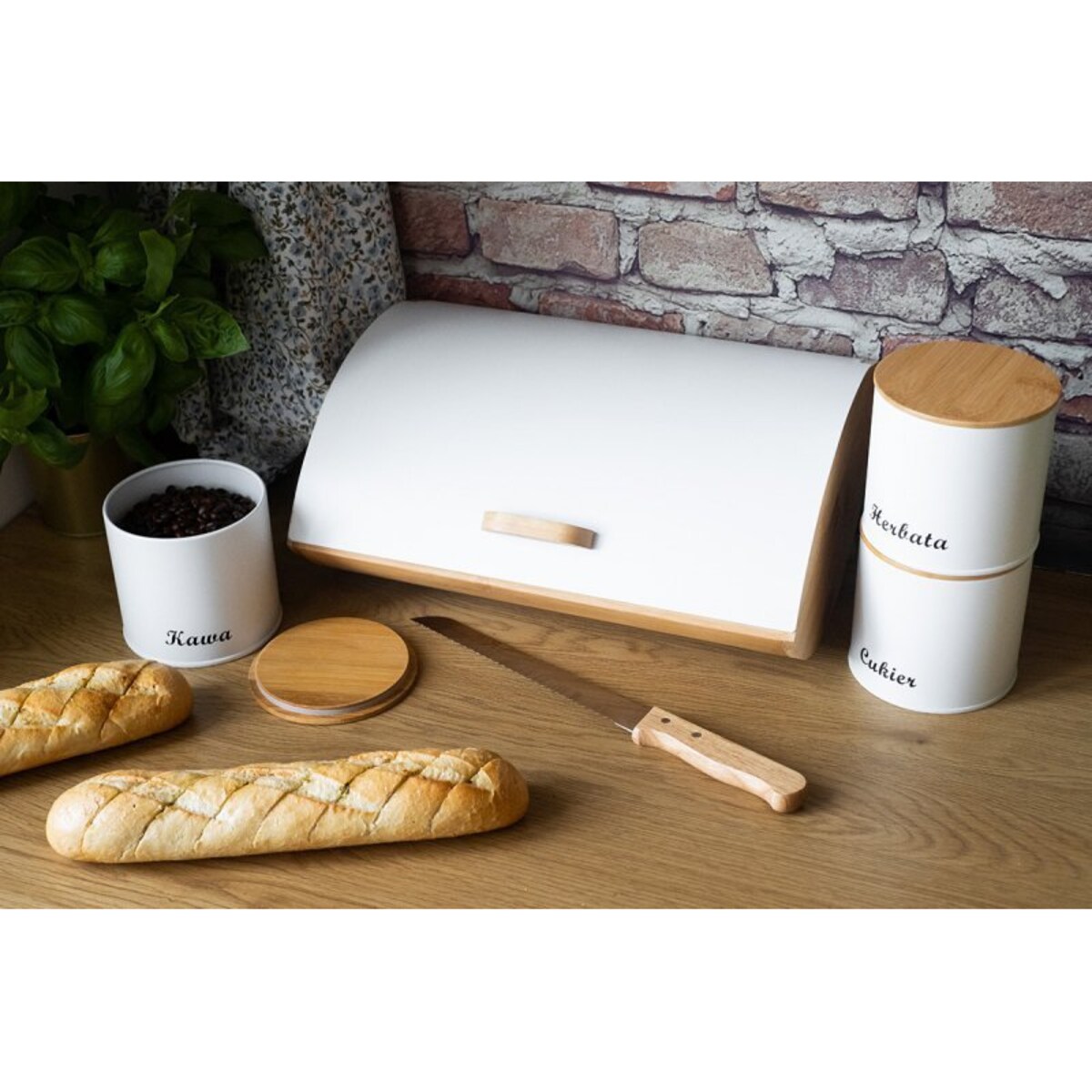 Chlebak Z Zestawem Pojemników I Nożem 2702