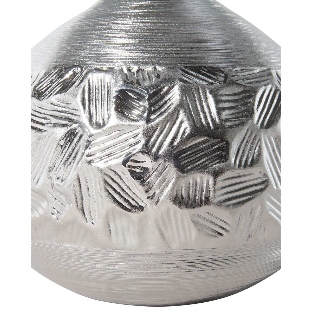 Lampka nocna porcelanowa srebrna YAKIMA