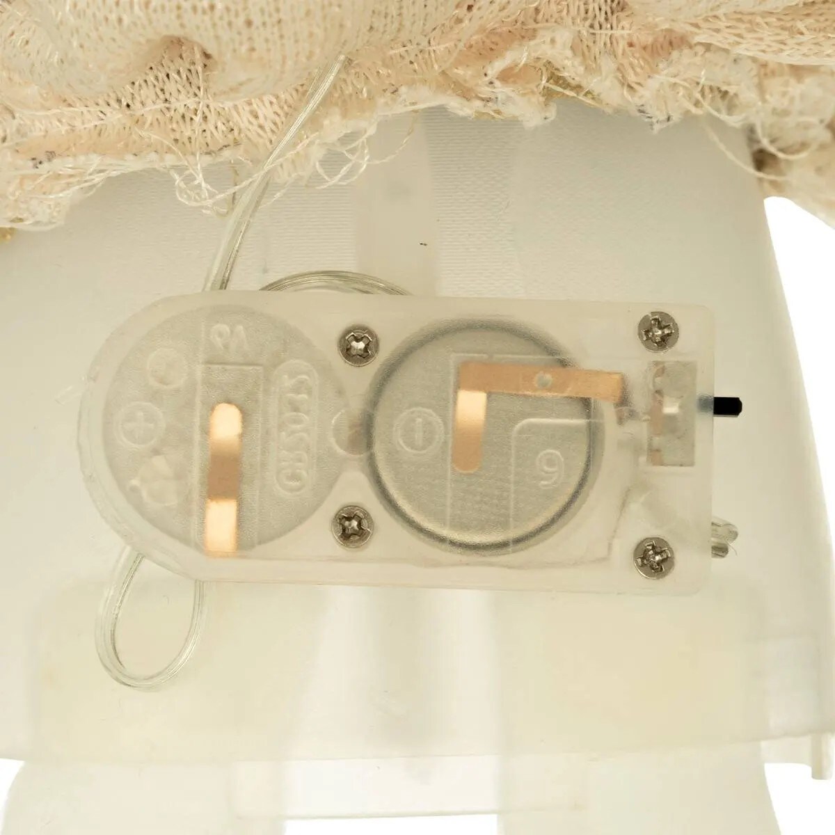 Figurka materiałowa Aniołek złoty 48 cm