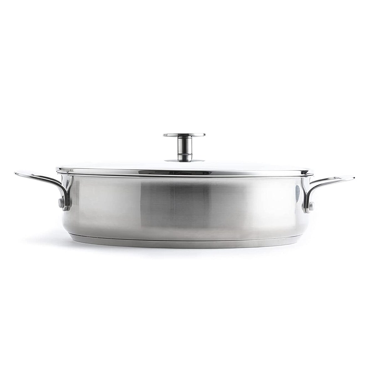 Patelnia stalowa z powłoką, głęboka z pokrywką 28 cm / KitchenAid