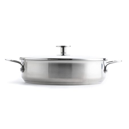 Patelnia stalowa z powłoką, głęboka z pokrywką 28 cm / KitchenAid