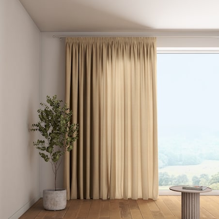 Zasłona na taśmie marszczącej 1 szt. 130x260 beżowy