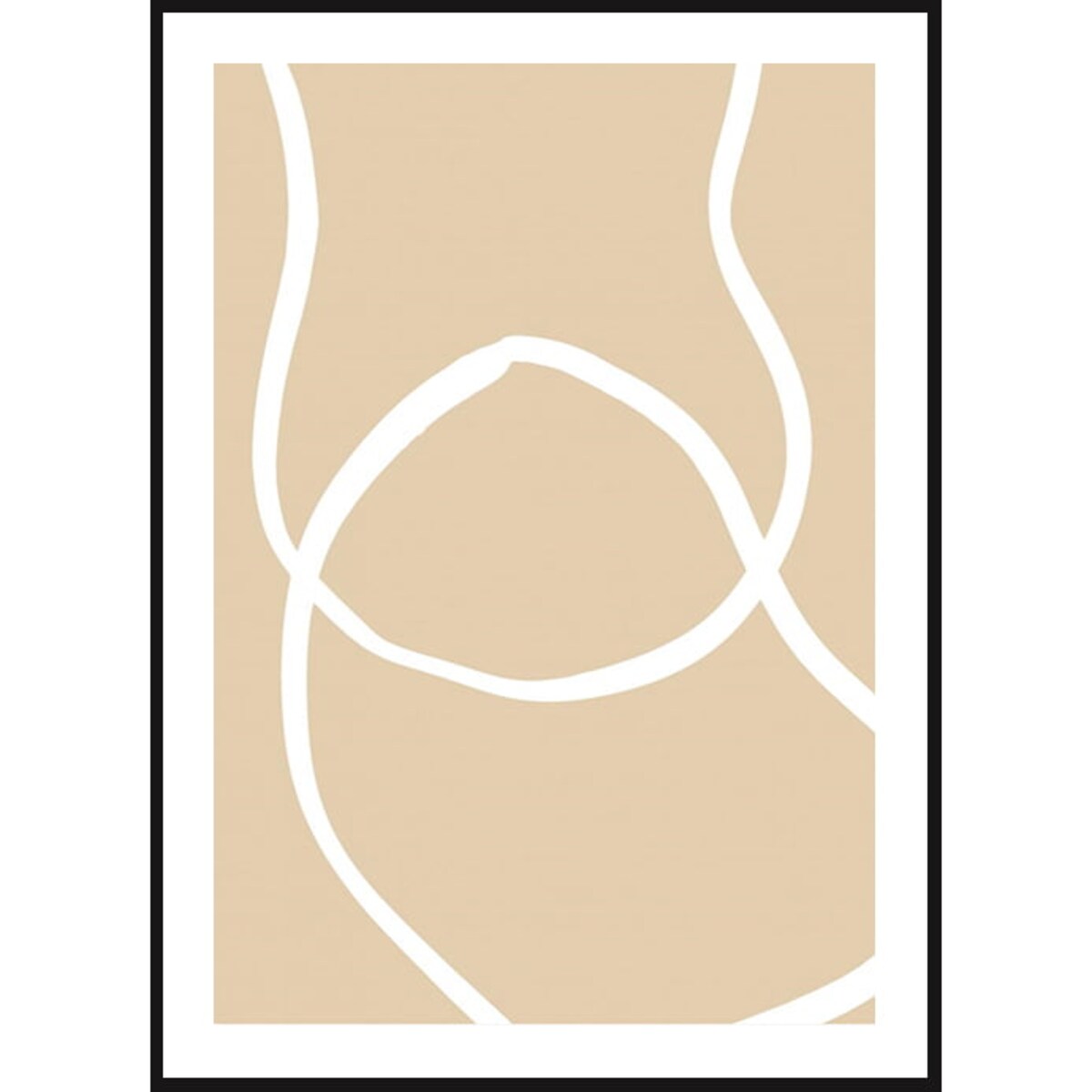 Poster Story, Plakat, Obraz - Beżowe Linie No2, wymiary 70 x 100 cm