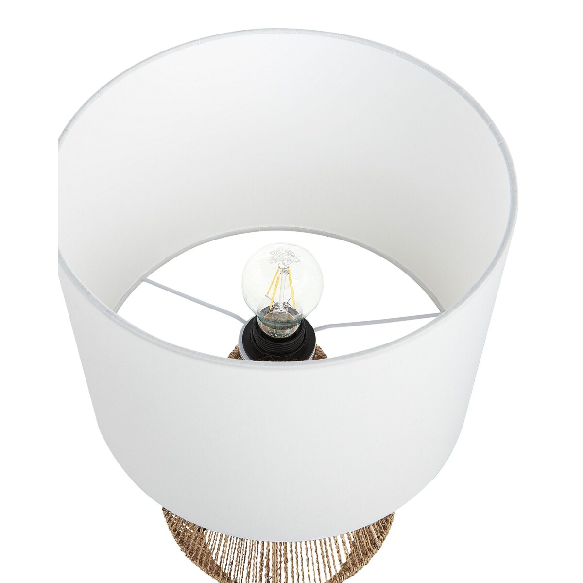 Lampa stołowa pleciona naturalna MALEWA