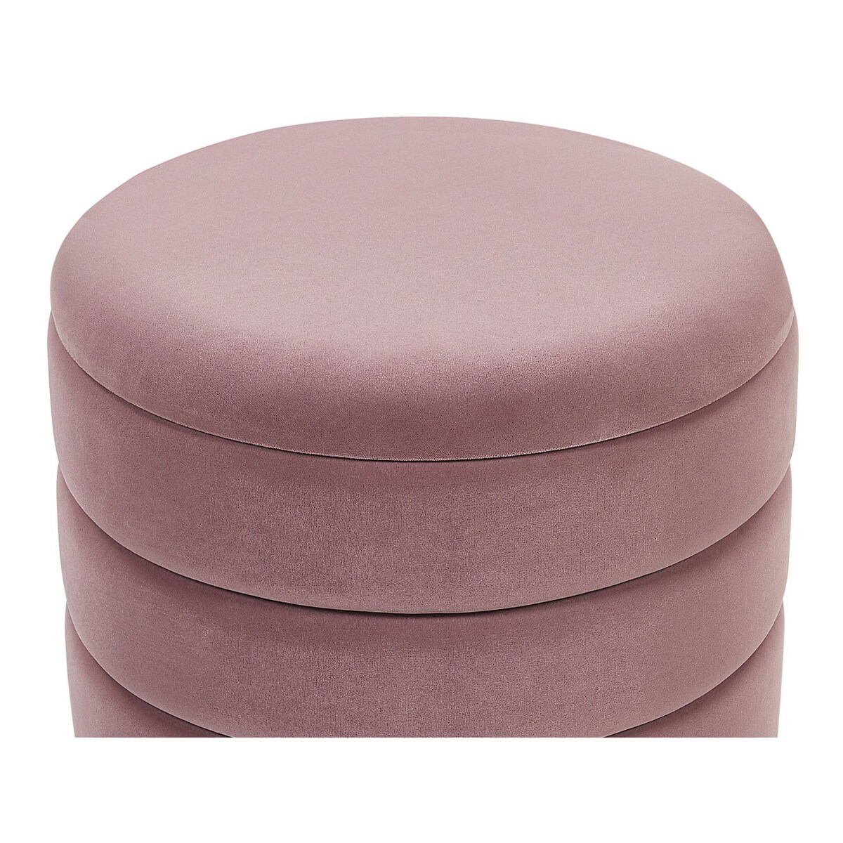 Zestaw 2 pufów ze schowkiem różowy GARLAND