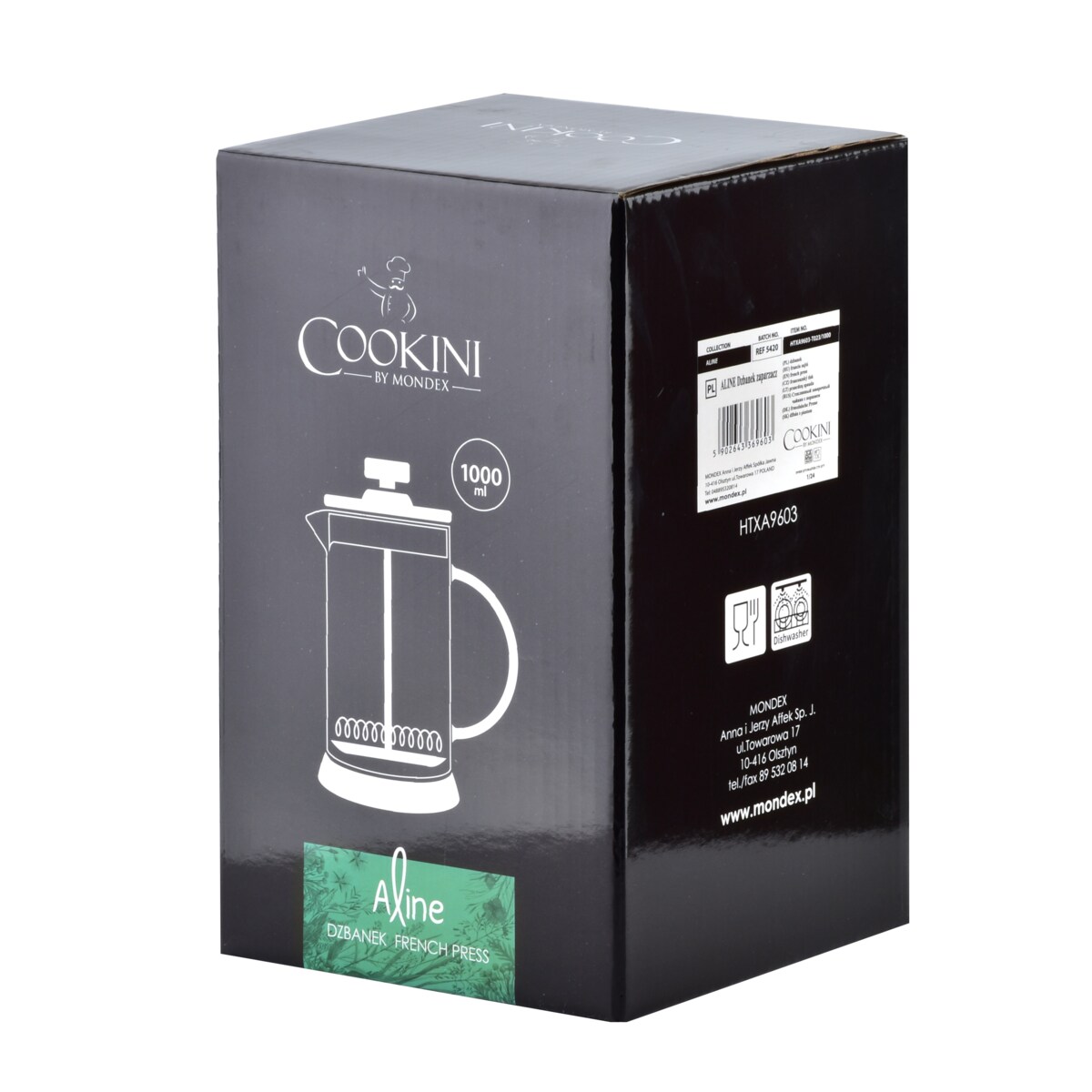 ALINE Dzbanek zaparzacz 1000ml COOKINI 10x16xh21,5cm