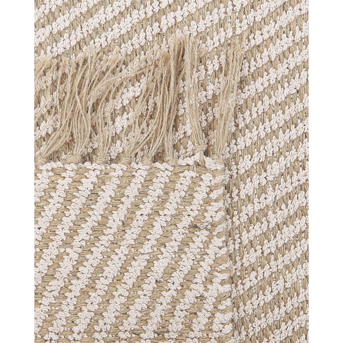 Dywan z juty 80 x 150 cm beżowy ALADAG