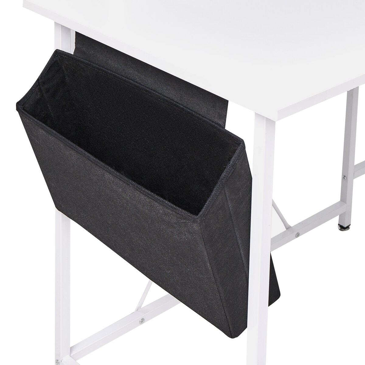 Biurko ARAMINGO Biały 120 cm 60 cm ze schowkiem