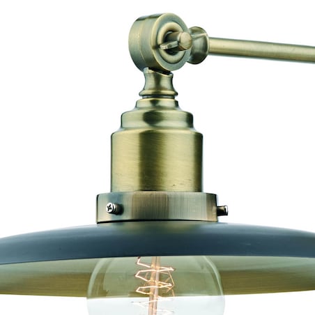 Regulowana lampa ścienna Hannover HAN0754 Dar Lighting retro mosiądz