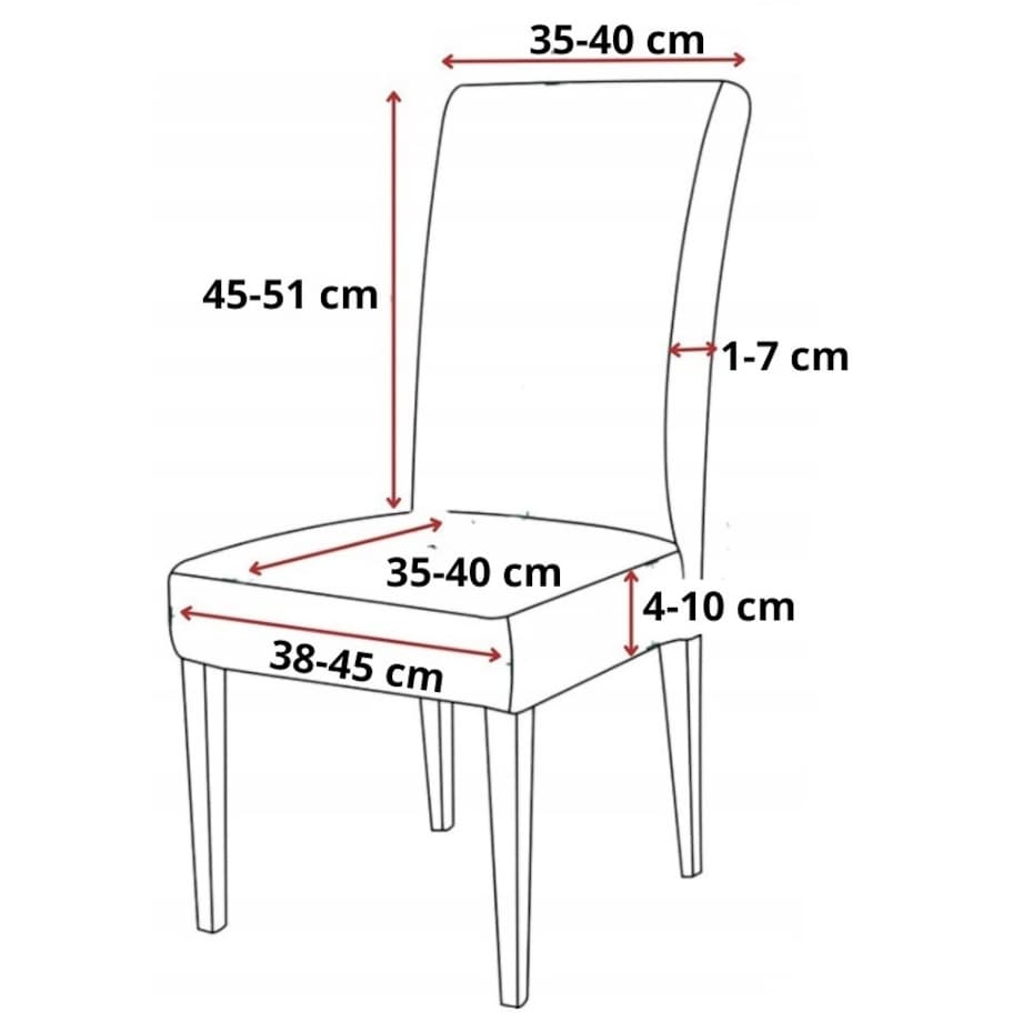 Pokrowiec na krzesło szary welur uniwersalny elastyczny