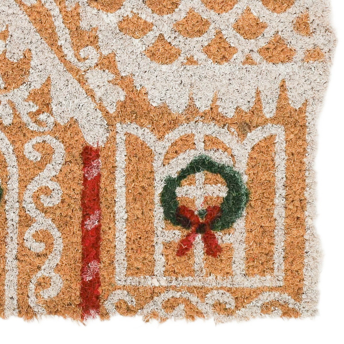 Wycieraczka wejściowa kokosowa Domek z Piernika 39x59x1,5 cm DOGRI