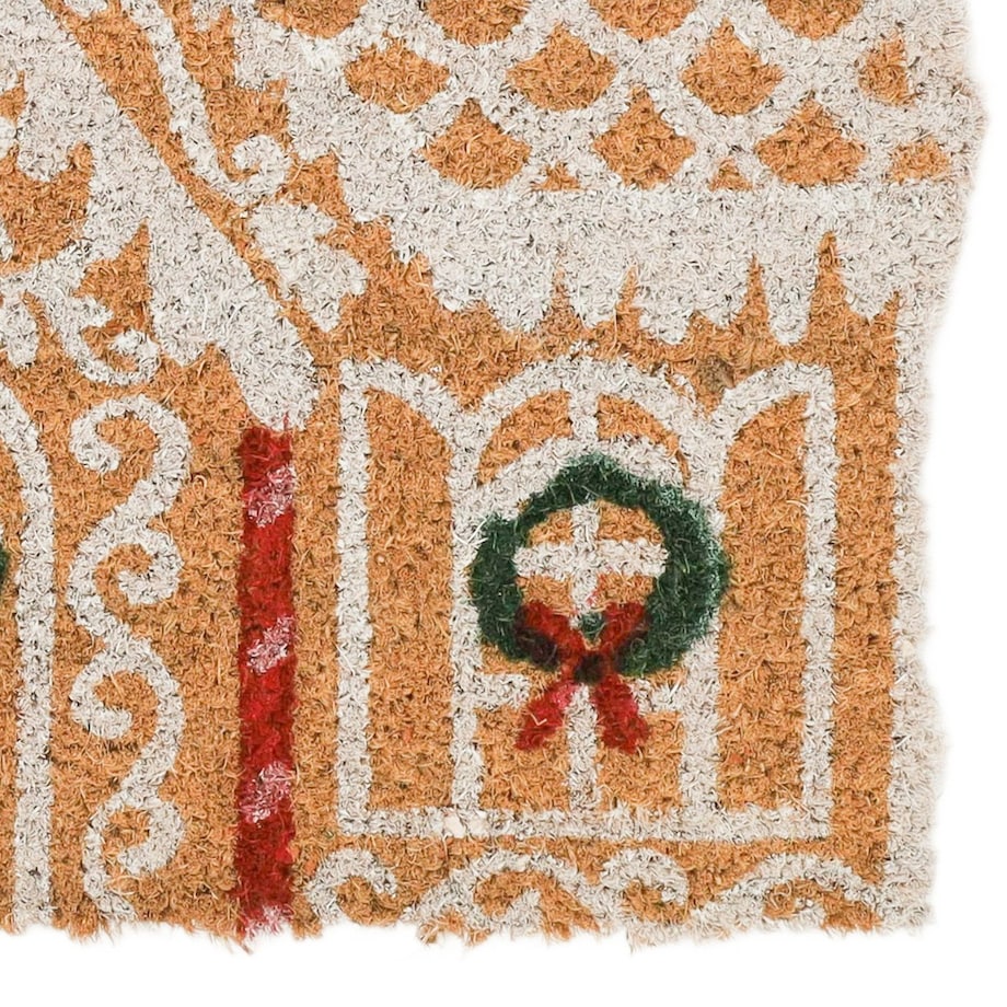 Wycieraczka wejściowa kokosowa Domek z Piernika 39x59x1,5 cm DOGRI