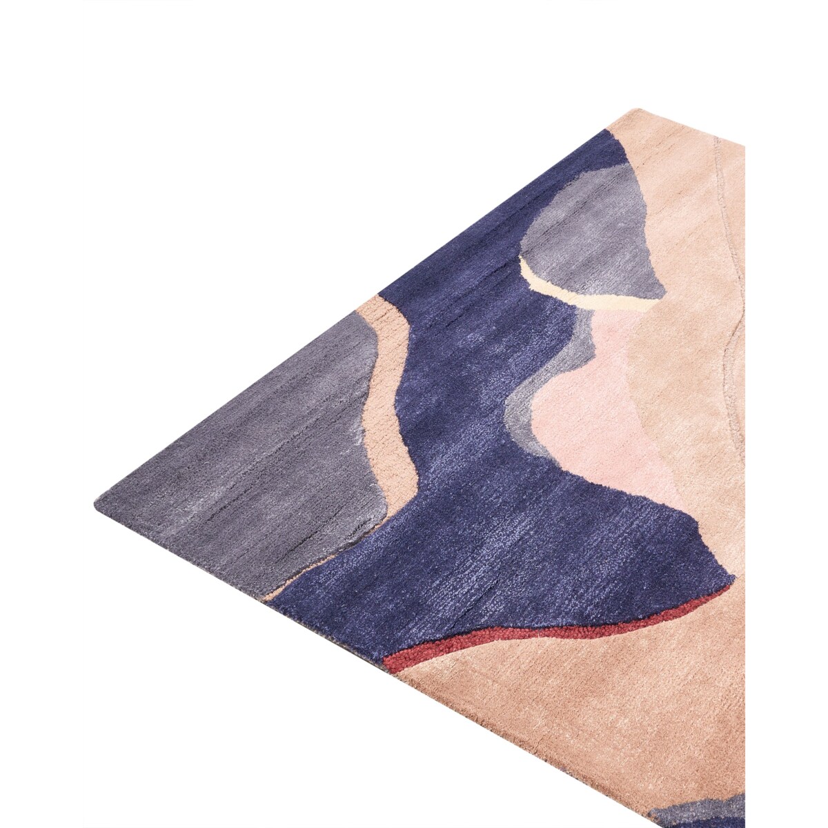 Dywan ALMORA Beżowy/ niebieski 160 x 230 cm Wiskoza