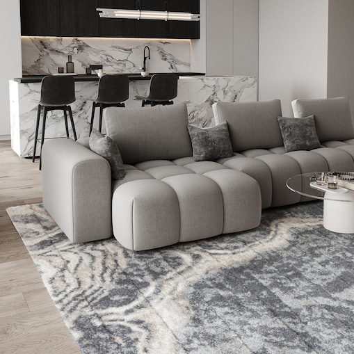 Dywan nowoczesny Mono 200x300 cm Marmur antracytowy