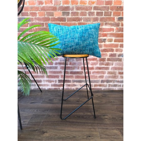 Niebieska - turkusowa poduszka dekoracyjna 60x40 Stella - melanż