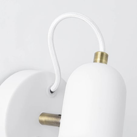 Kinkiet LAMPA ścienna ASTAMA LP-1122/1W WH Light Prestige industrialna OPRAWA metalowa regulowana biała