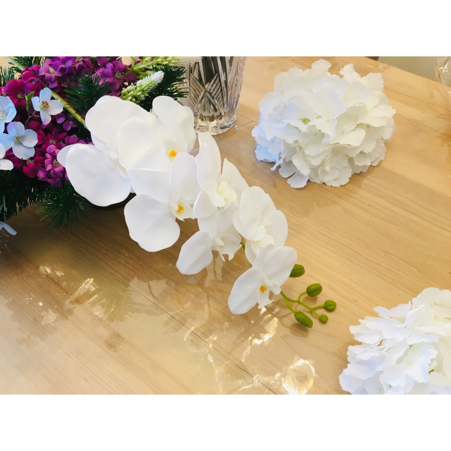 BIAŁY GUMOWANY STORCZYK NA ŁODYDZE piękny na dekoracje wazonu bukietu ślub