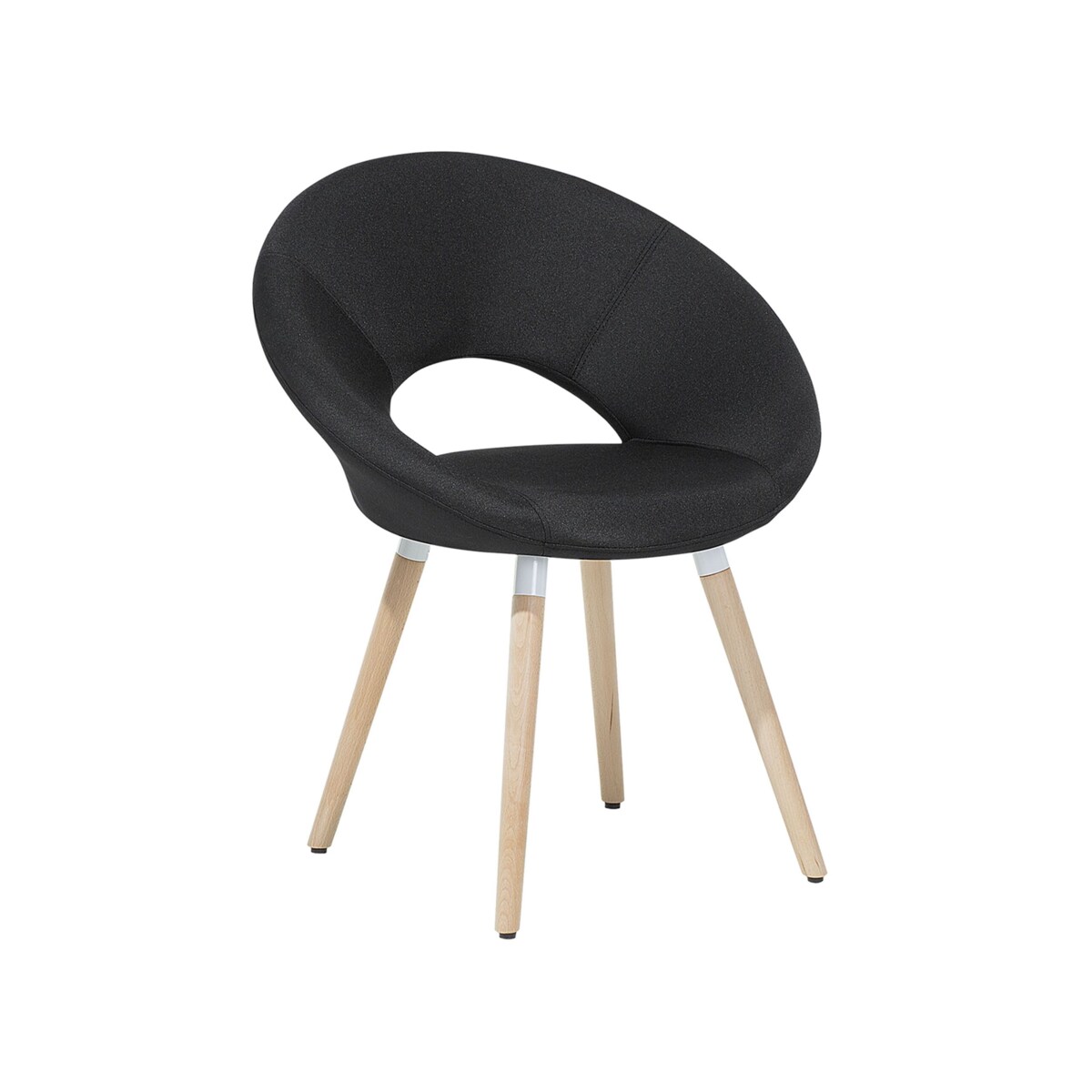 Zestaw 2 krzeseł czarny ROSLYN