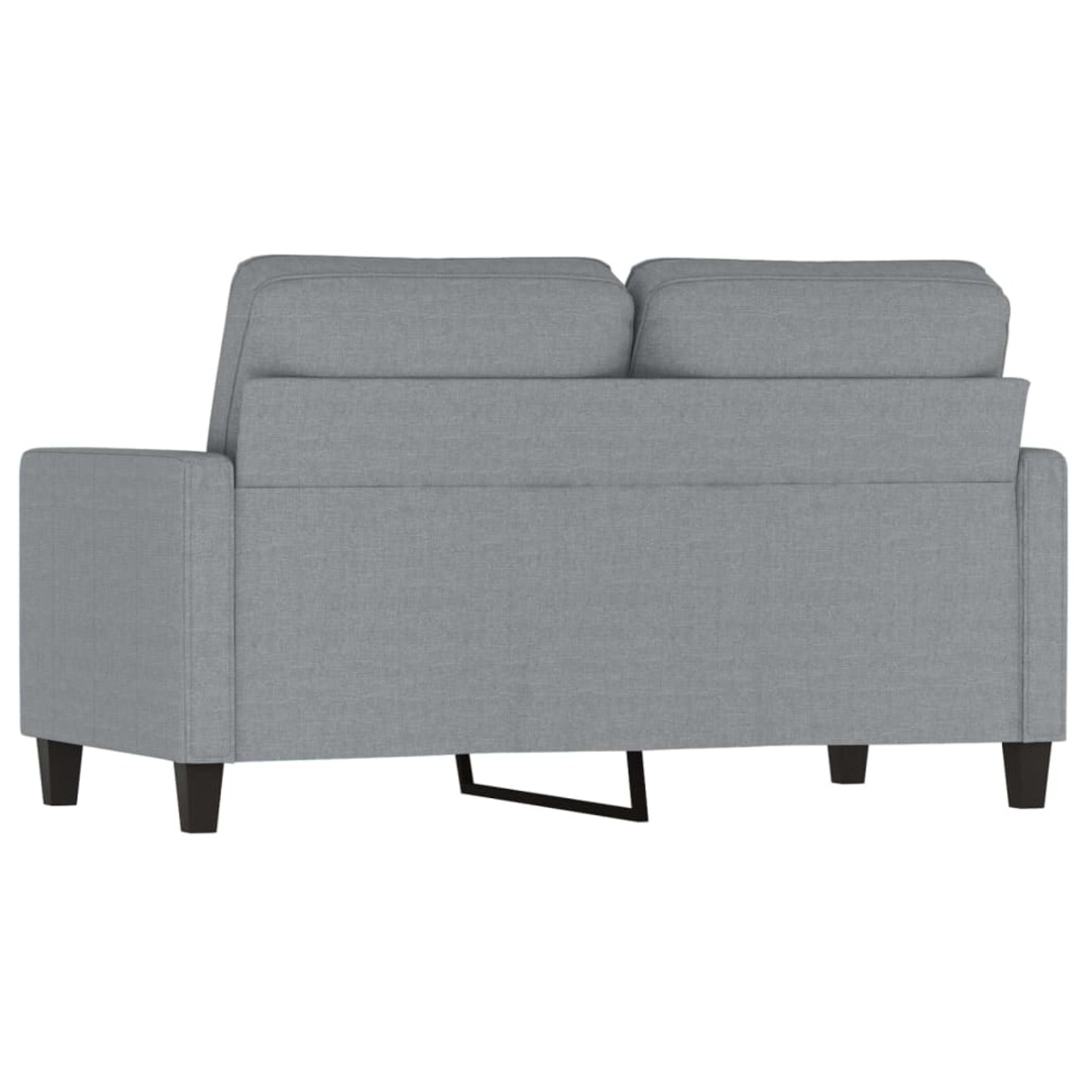 vidaXL Sofa 2-osobowa, jasnoszara, 120 cm, tapicerowana tkaniną