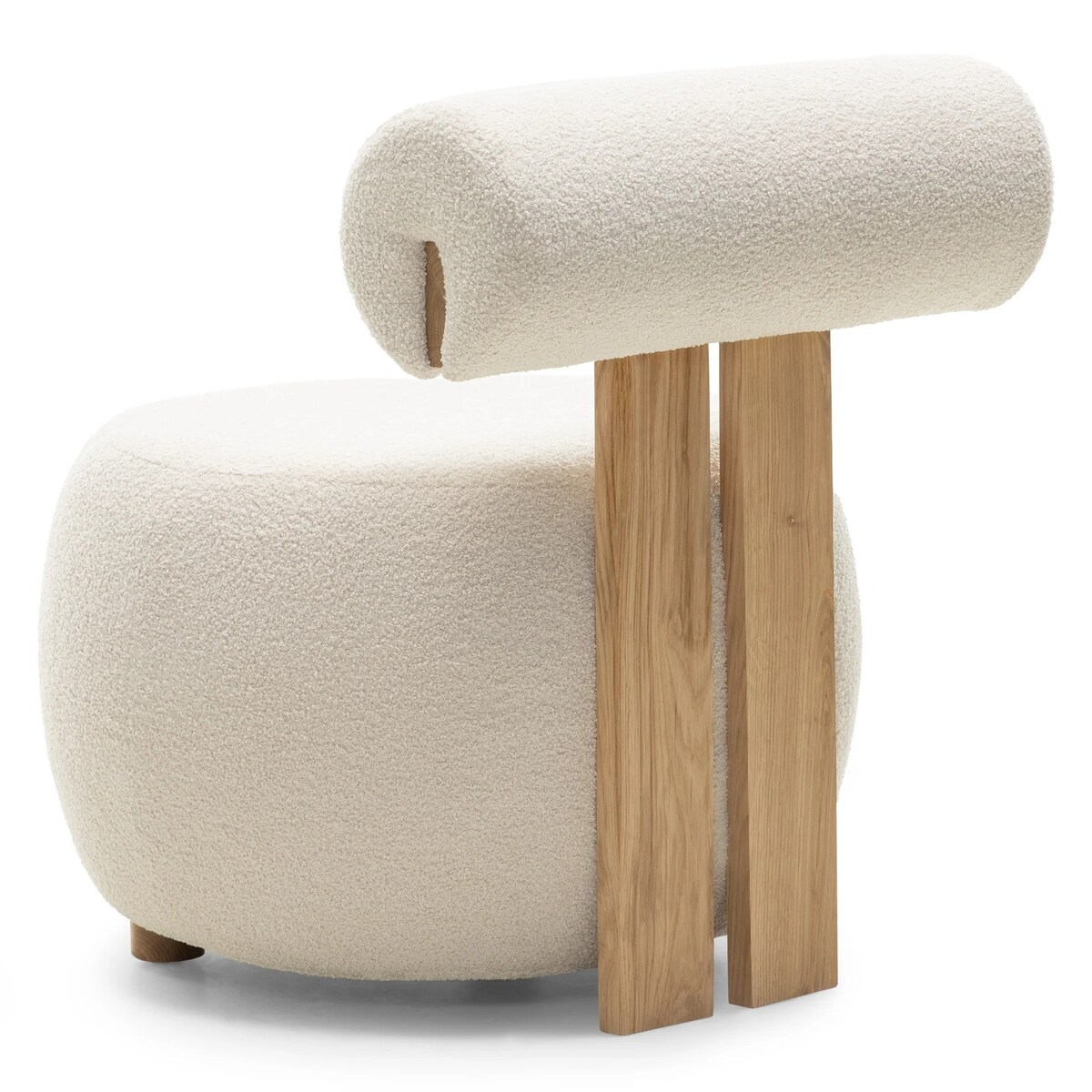 Fotel tapicerowany HANNI jasnobeżowy 70x63x71 cm