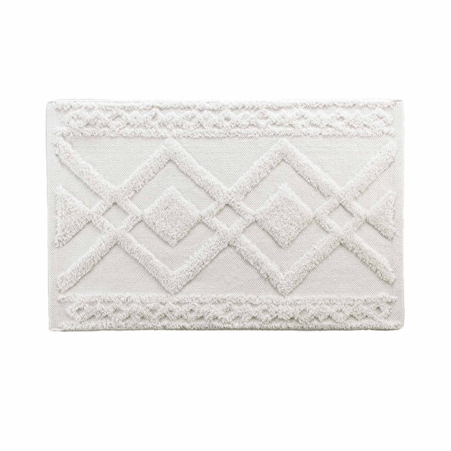 Dywanik łazienkowy bawełniany ecru 50x80 cm