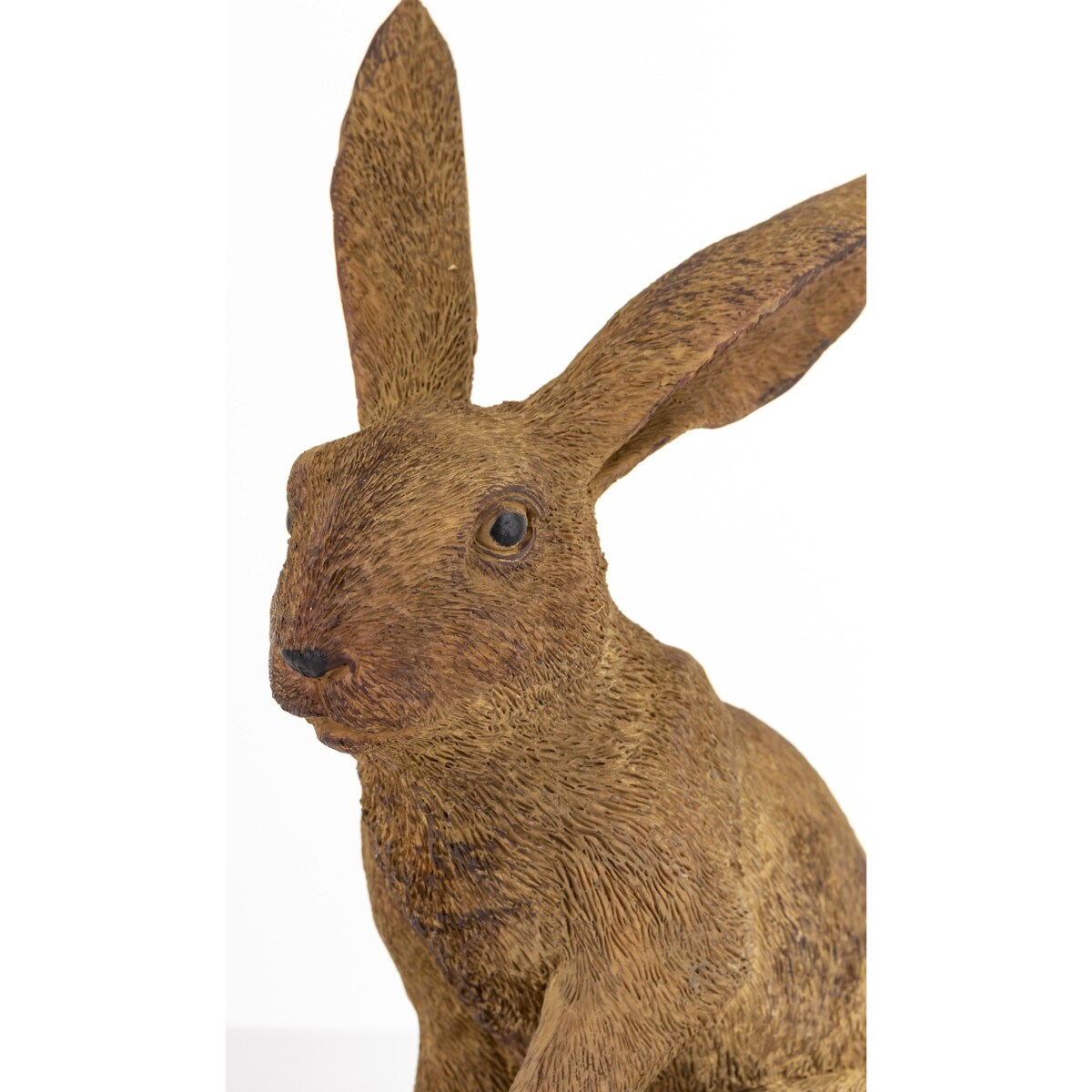 Dekoracja - siedzący zając 26x12x18,5 cm HARE brązowy