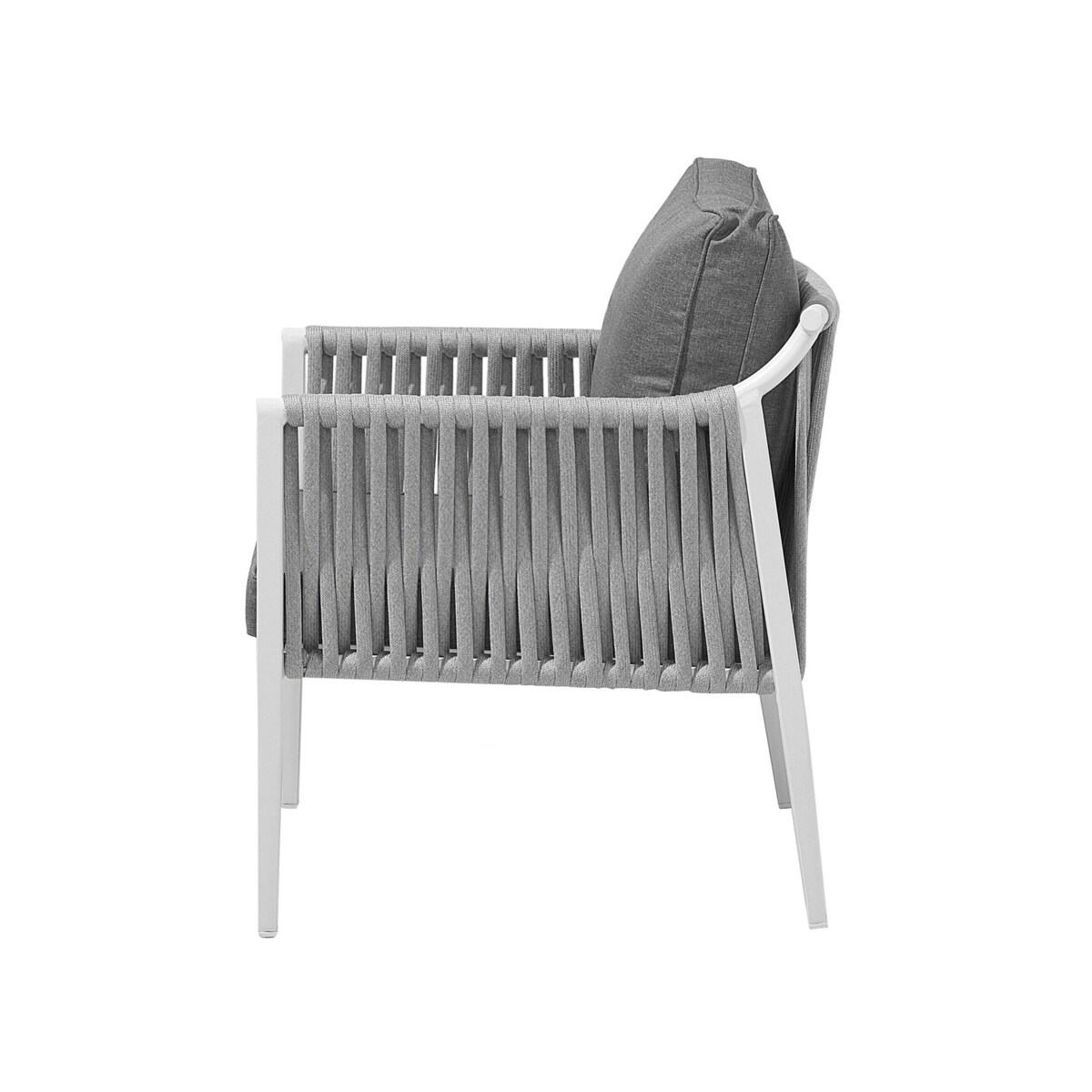 Zestaw ogrodowy 4-osobowy szary LATINA