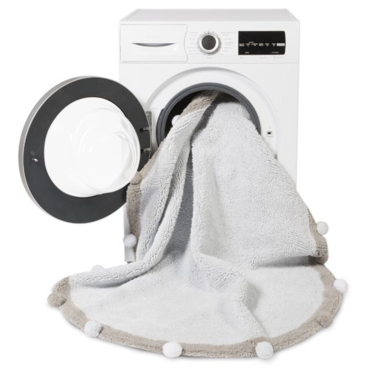 Dywan Bawełniany Bubbly Soft Blue Ø120 cm Lorena Canals