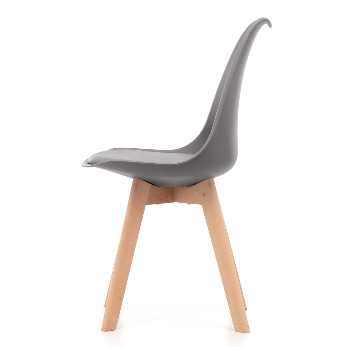 Krzesło skandynawskie do salonu jadalni kuchni nowoczesne DUBLIN szary