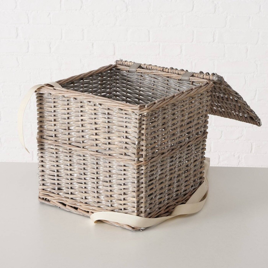 Kosze wiklinowe zamykane TANGO, 3 sztuki