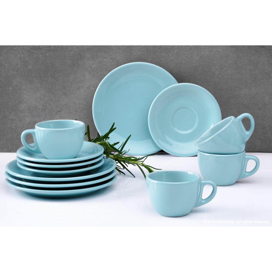 Konsimo LUPIN Spodek filiżanki do kawy, miętowy