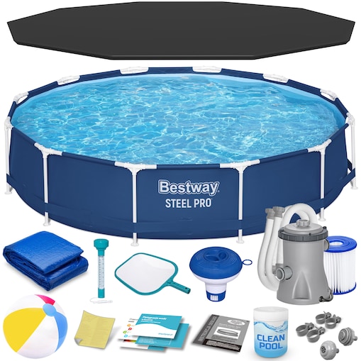 Basen ogrodowy stelażowy pompa 366x76 Bestway 16w1