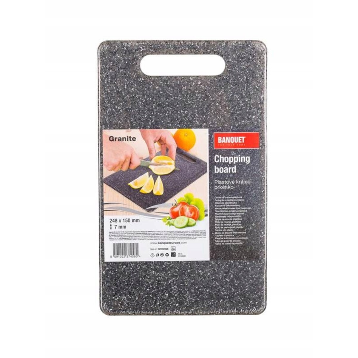Deska do krojenia plastikowa BANQUET GRANITE 24x15cm kuchenna przybory