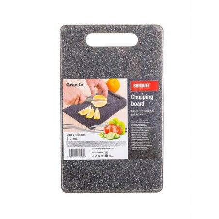 Deska do krojenia plastikowa BANQUET GRANITE 24x15cm kuchenna przybory