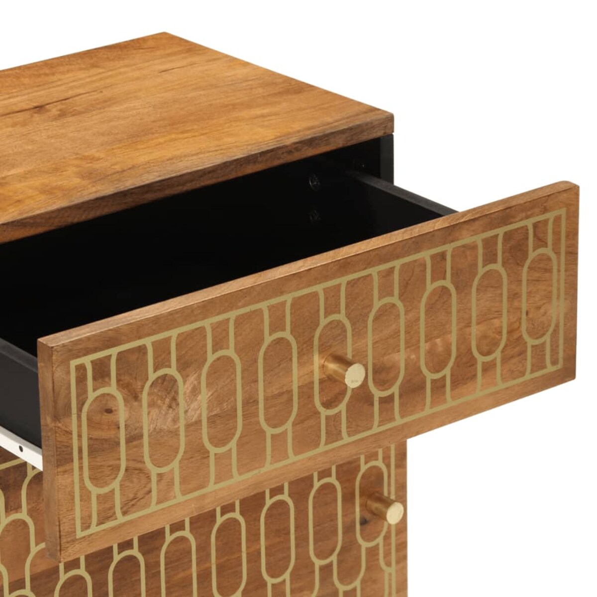 vidaXL Szafka nocna, 50x33x60 cm, lite drewno mango