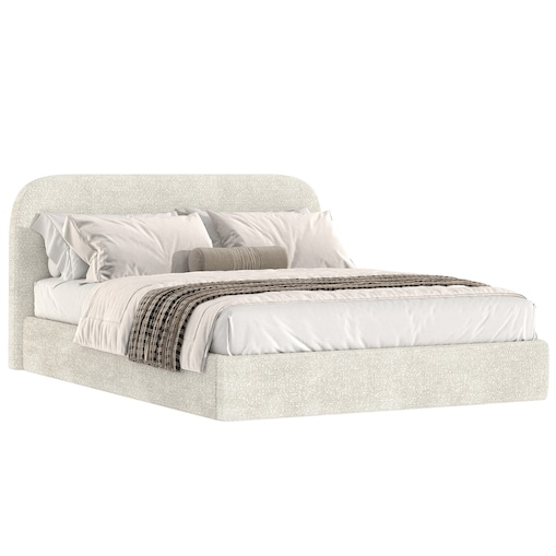 Łóżko Tapicerowane Bellagio 140X200 Stelaż Pojemnik Na Pościel Loop 06